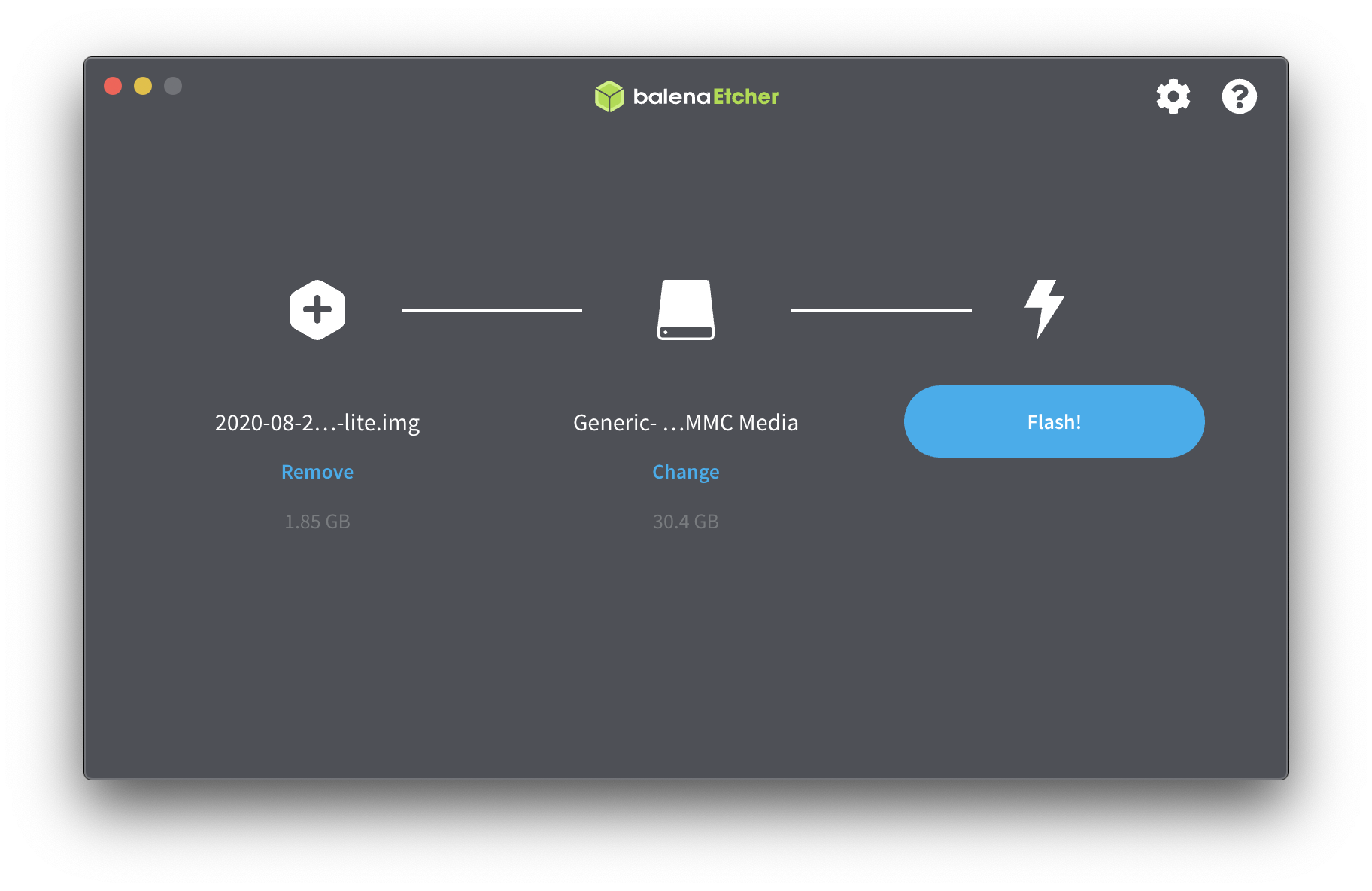 Flashing Raspberry Pi OS to the microSD